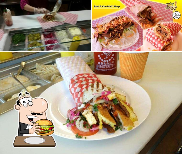 Try out a burger at Shawarma King Calgary