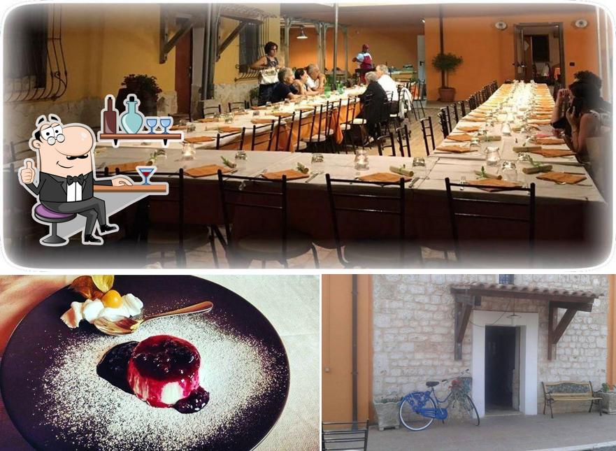 Tra le diverse cose da Ristorante Pizzeria Come Una Volta si possono trovare la interni e cibo