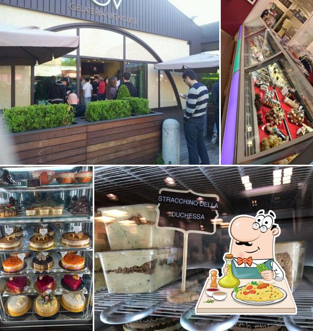 Platti al Gelateria Vignolese