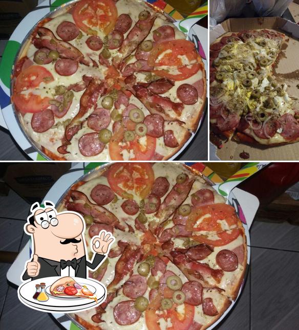 Experimente pizza no Lanchonete Kitandinha