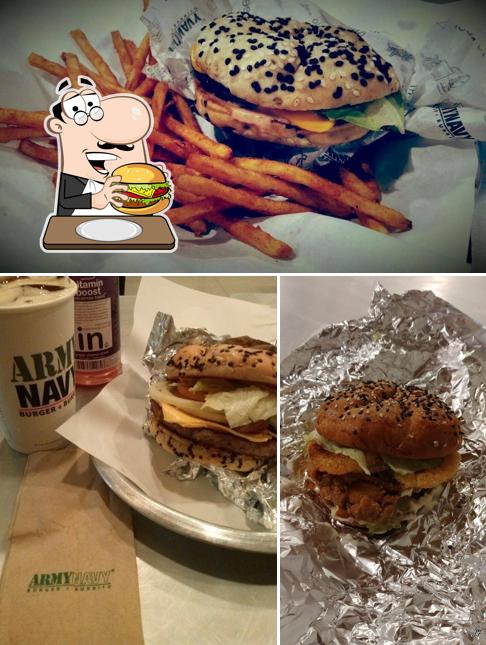Order a burger at ArmyNavy Burger + Burrito