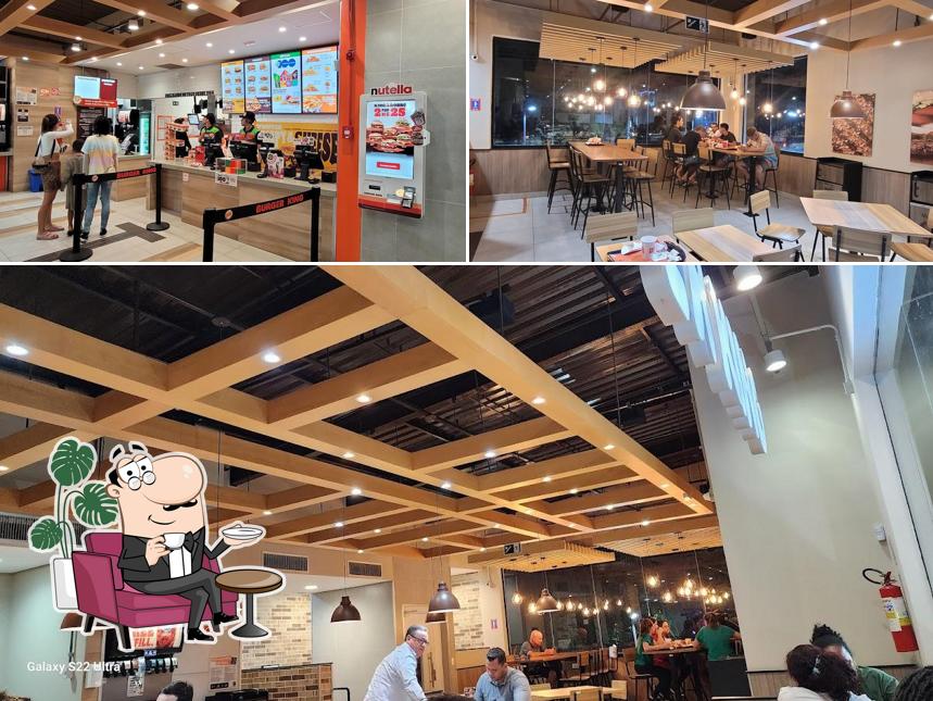O interior do Burger King