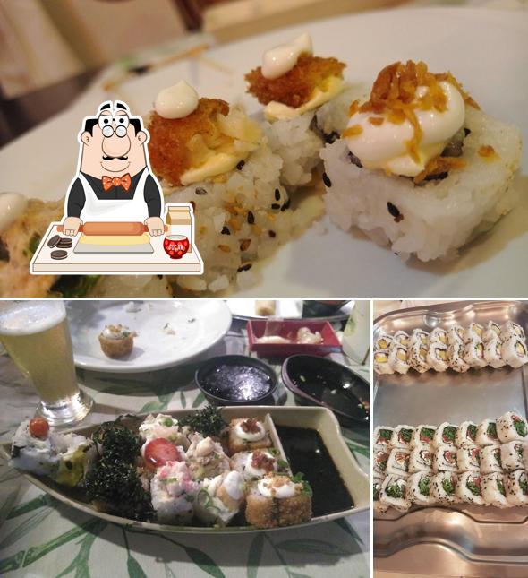Hoshi Sushi Restaurante Japonês serve uma gama de sobremesas