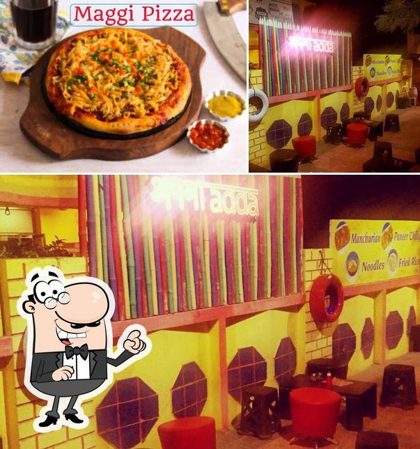 Apna Adda The Cafe is distinguished by interior and pizza