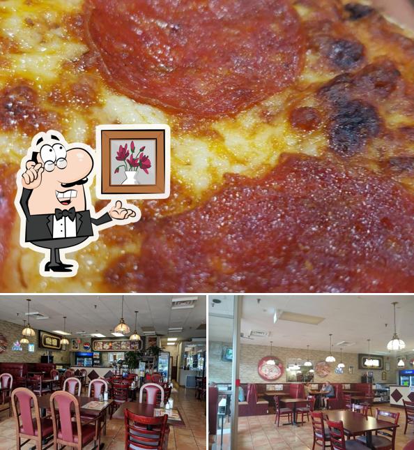 Parmi les diverses choses de la intérieur et la pizza, une personne peut trouver sur Joe le Roi du Sous-marin