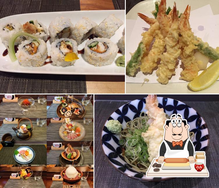 En Japanese kitchen & Sake bar bietet eine Mehrzahl von Süßspeisen