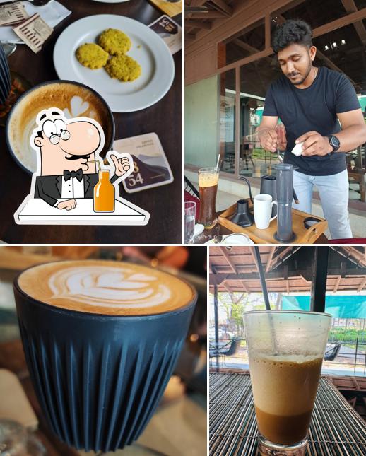 Enjoy a drink at 1854 Coffee Collective