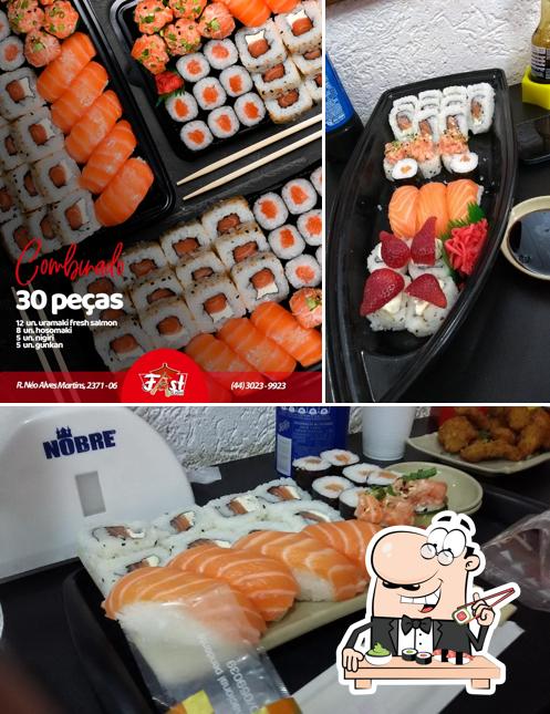 Sushi é um famoso refeição originário do Japão