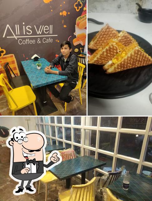 The interior of All is well cafe