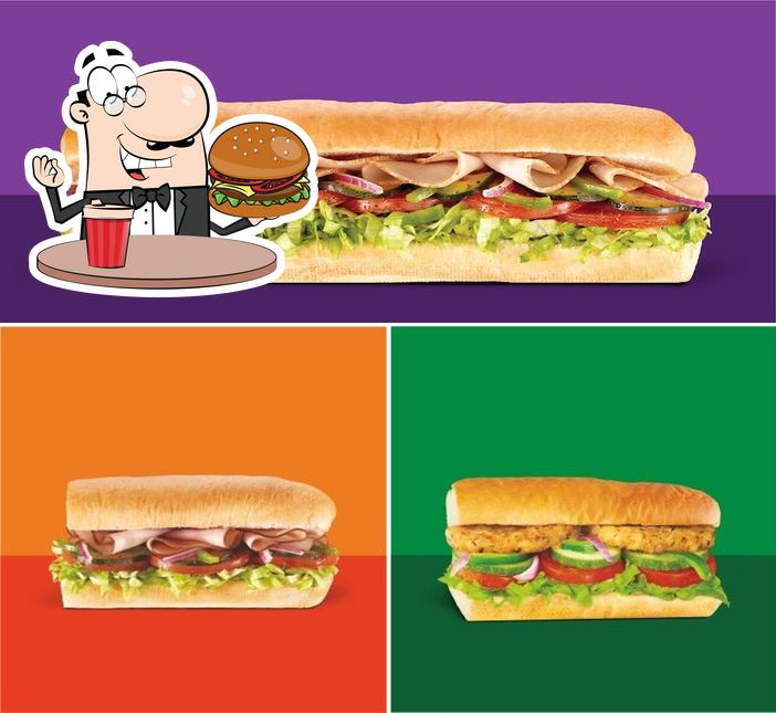 Try out a burger at Subway