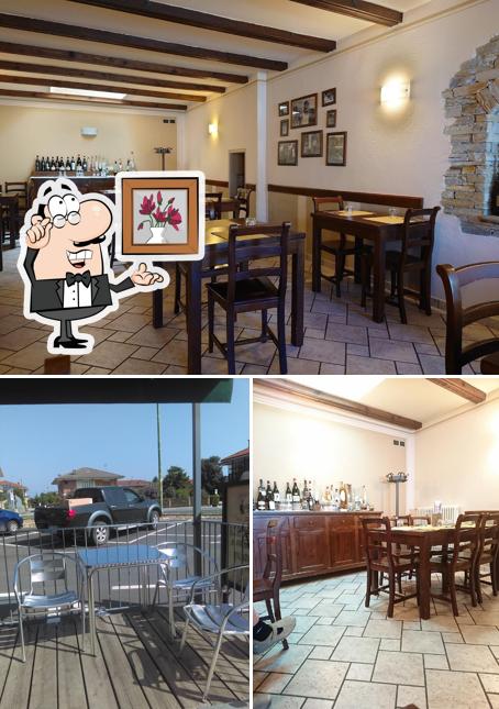 Gli interni di Trattoria San Martino