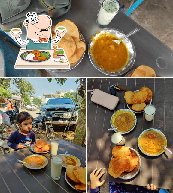 Food at Pooja lassi poori