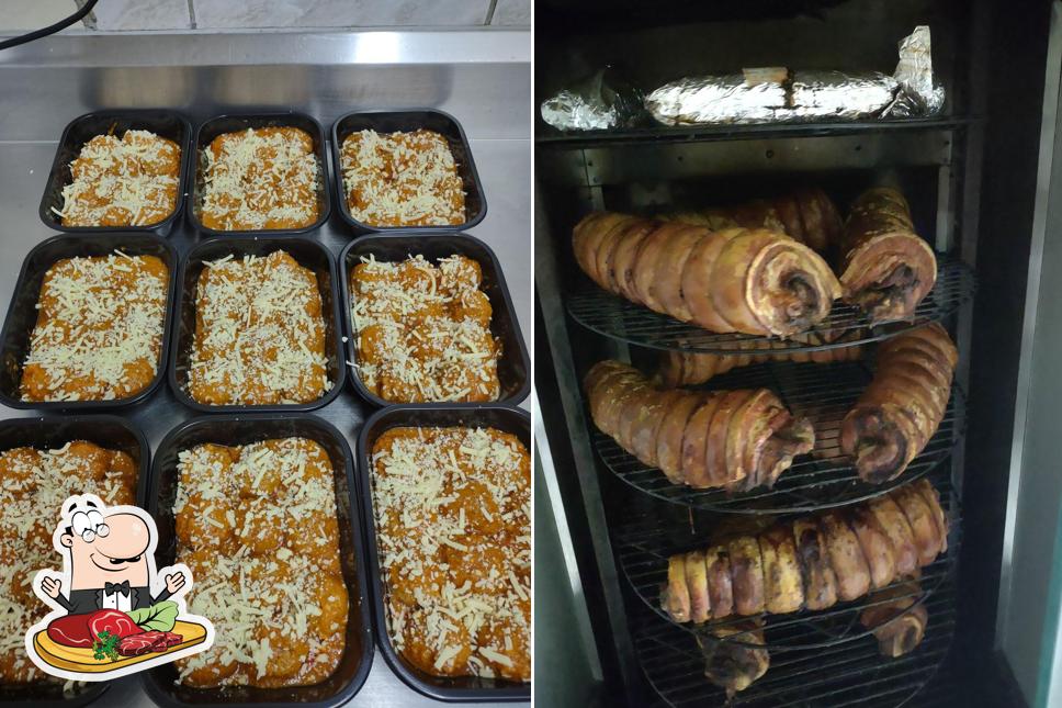 Escolha refeições de carne no Rotisseria e Assados Vila Pires