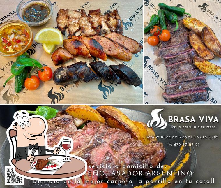 Попробуйте блюда из мяса в "Brasa Viva Valencia"