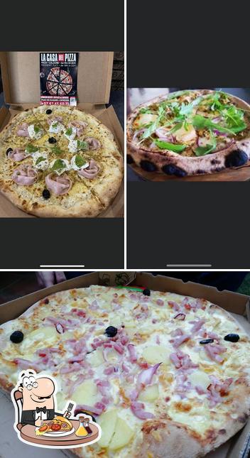 Prenez différents genres de pizzas