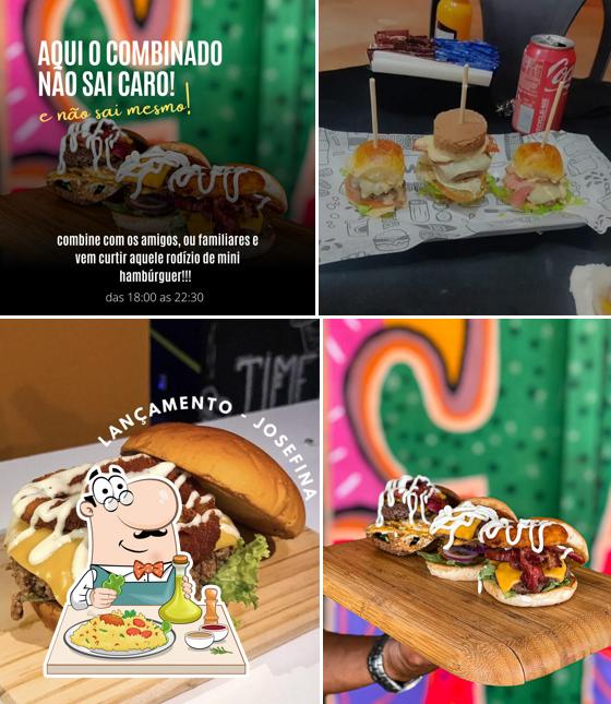 Hambúrguer em Seu burguês - drinks food & art