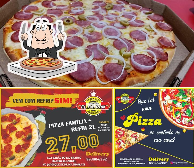 No EL PATRÓN - PIZZARIA, você pode provar pizza