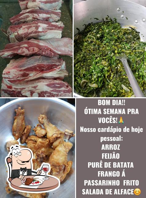 Escolha pratos de carne no Bar 7 Copas