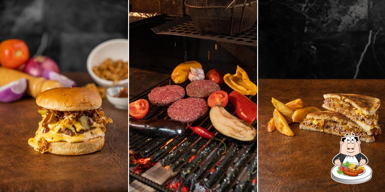 Sanduíche de carne de porco desfiada em Gorilaz Burger
