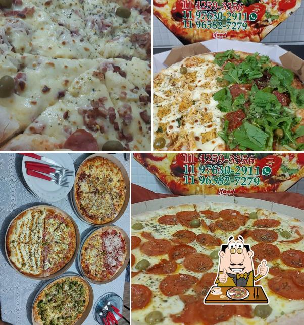 Escolha diversos tipos de pizza