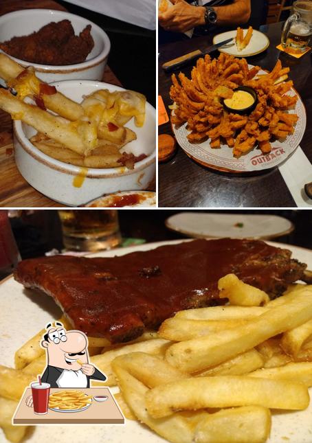 Prove fritas no Restaurante Outback Steakhouse