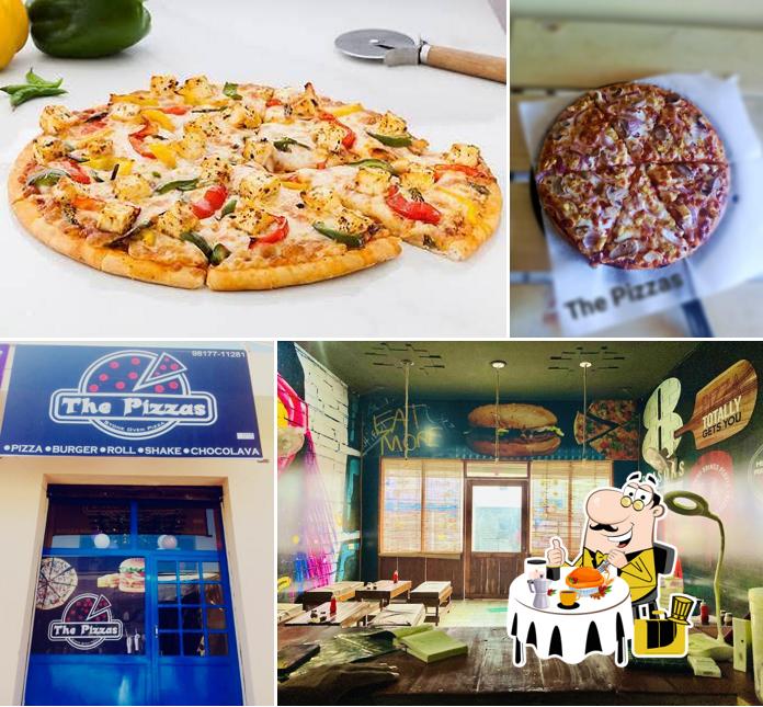 The pizzas