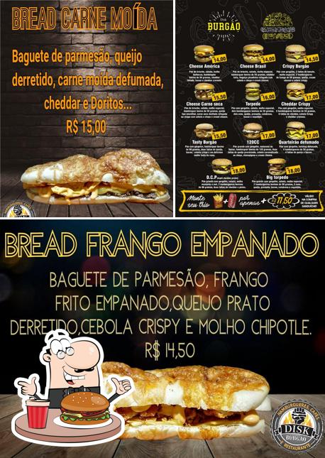 Delicie-se com um hambúrguer no Disk Burgão Guapimirim