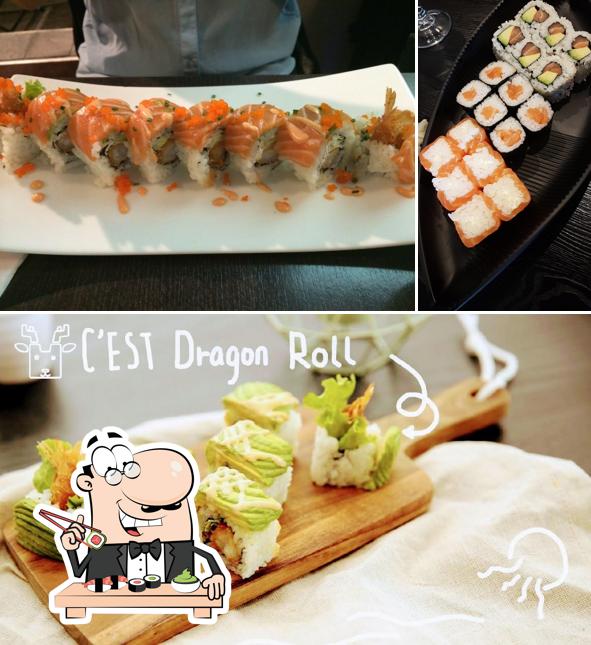 Pick various sushi options