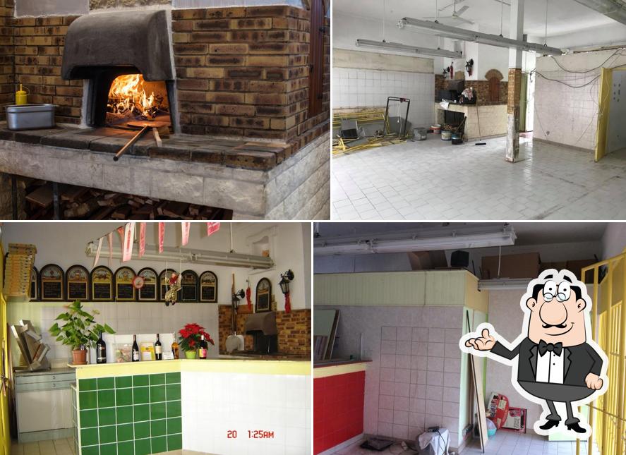 L'intérieur de pizza giovanni