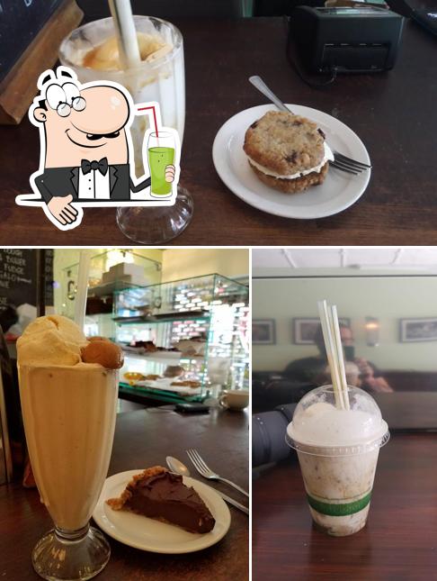 Enjoy a beverage at Cookies and Scream (vegan and gluten free bake shop)