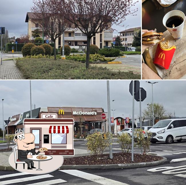 Dai un’occhiata alla foto che mostra la esterno e cibo di McDonald’s Crescentino