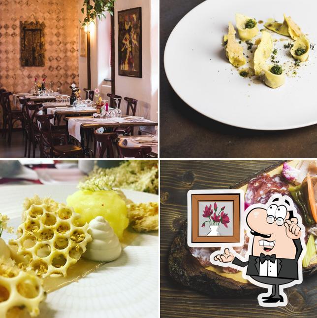 Gli interni di Osteria Zelata