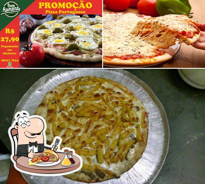 Escolha diferentes tipos de pizza