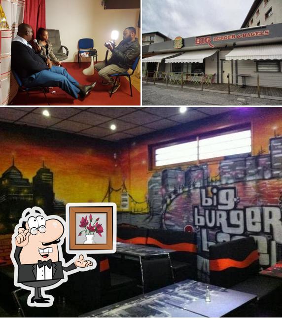 Voici la photo affichant la intérieur et extérieur sur Big Burger & Bagels