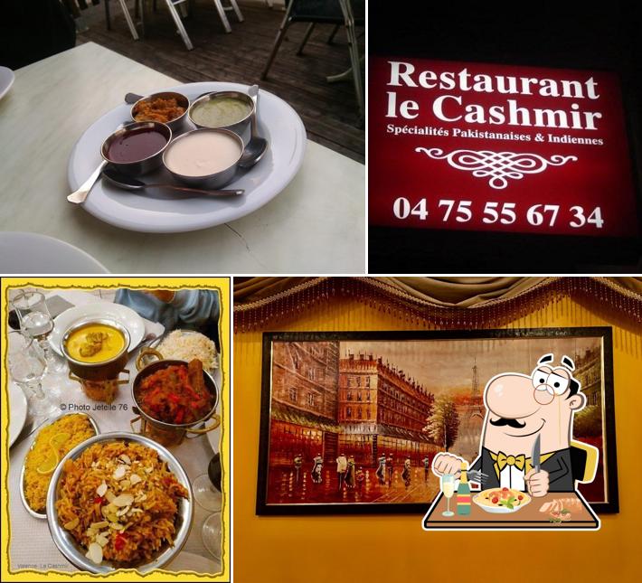 Food at Restaurant Le Cashmir