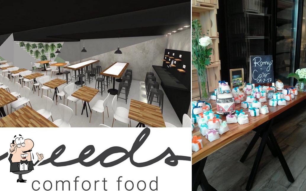 O interior do Seeds Comfort Food