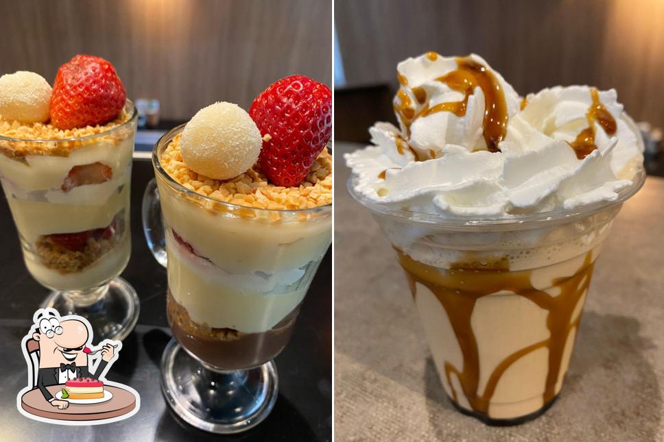 Não esqueça de experimentar uma sobremesa no Macchiato Bistro