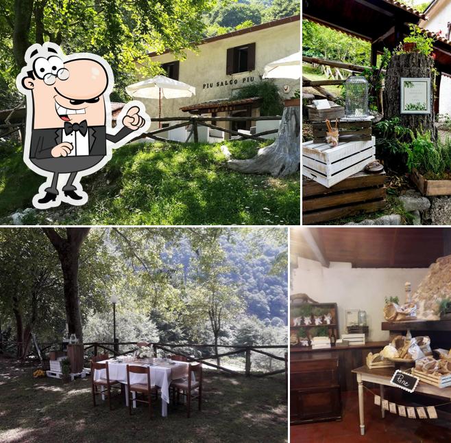 La esterno e interni del ristorante