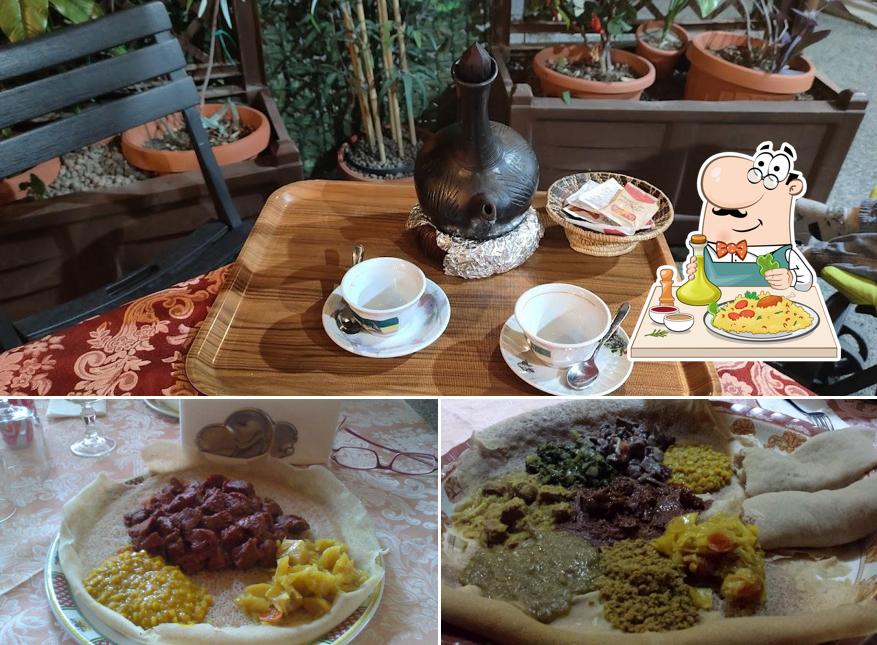 Platti al Ristorante Africano Etiope Enqutatash