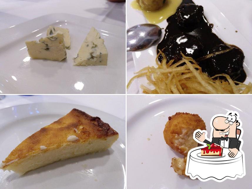 Calvo serves a selection of sweet dishes