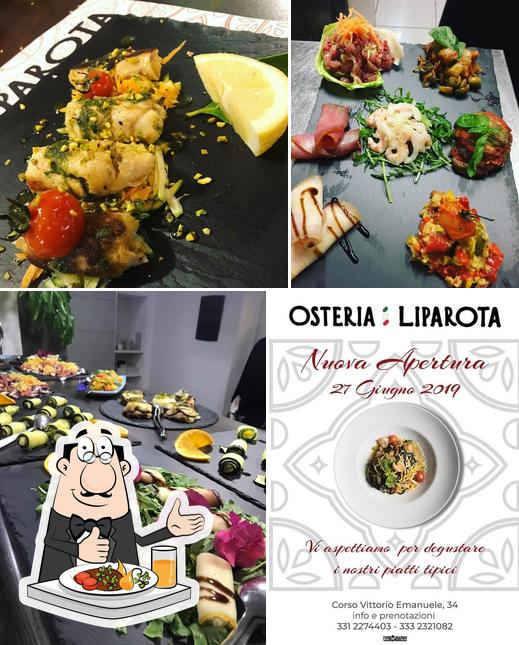 Еда в "Osteria Liparota"
