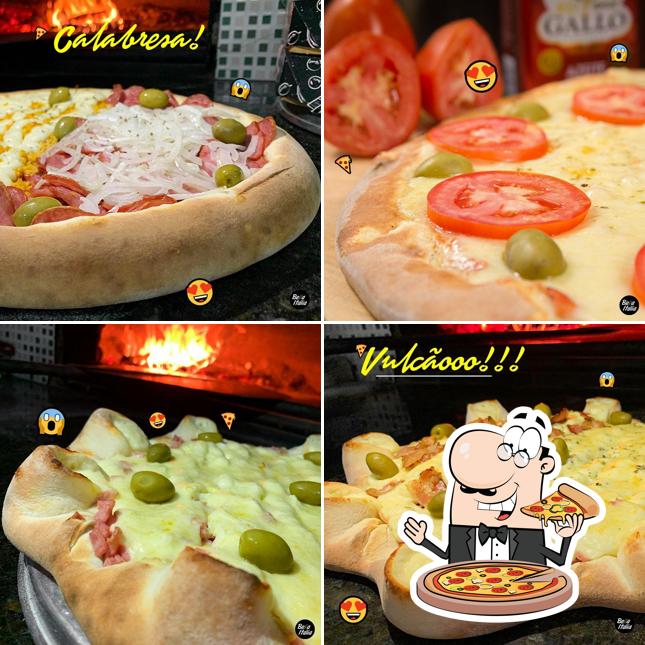 No Pizzaria Bella Itália, você pode conseguir pizza