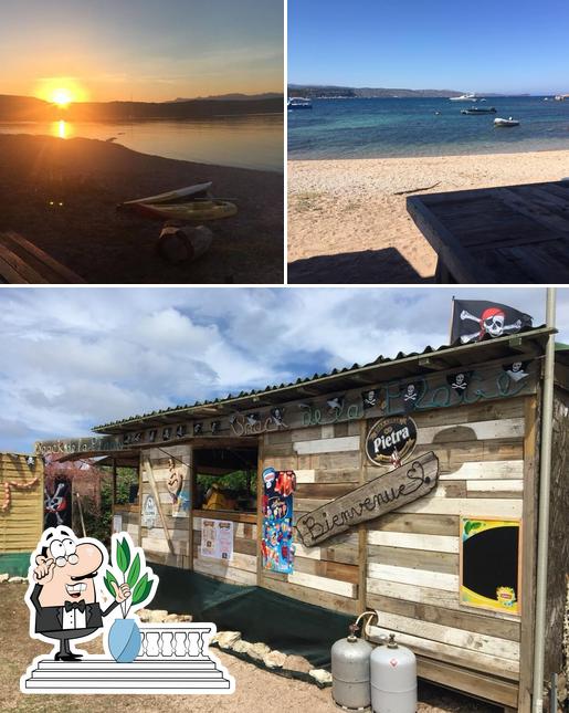 Jetez un coup d’œil à quoi ressemble Snack de la Plage Santa Manza Bonifacio à l'extérieur