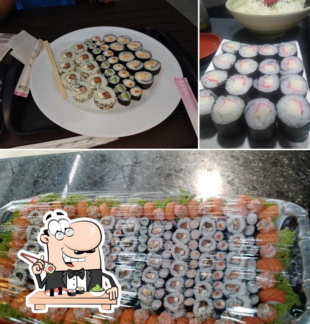 Escolha diversas opções de sushi