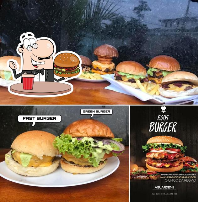 Peça um hambúrguer no Egus Burger