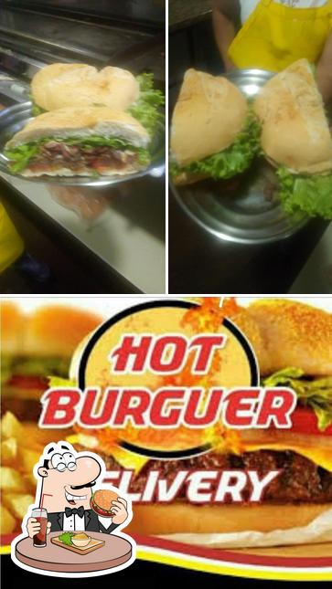 Experimente um hambúrguer no Hot burguer
