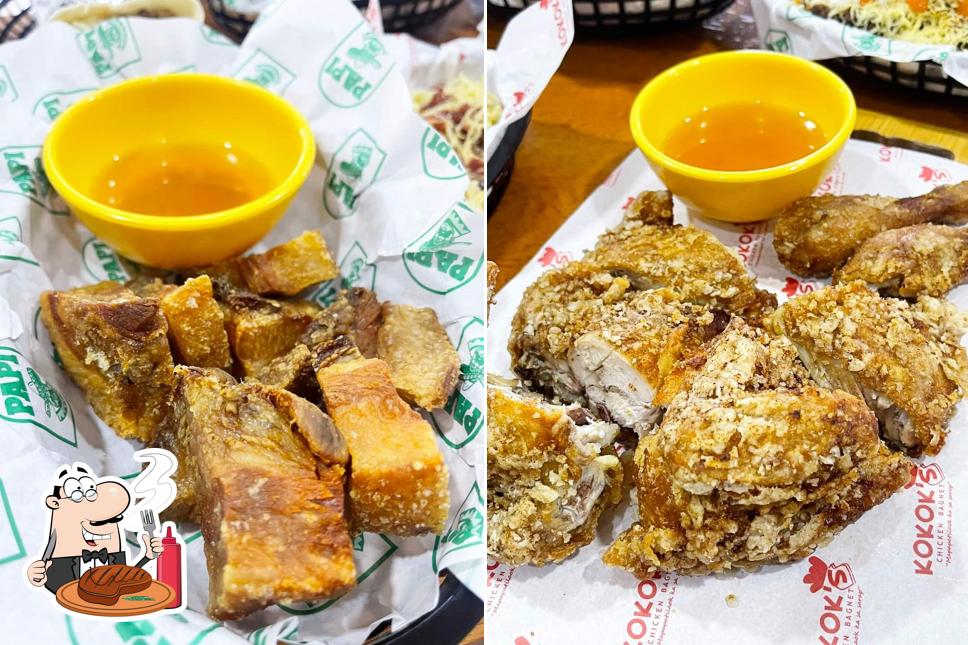 Order meat dishes at Kokok's Chicken Bagnet