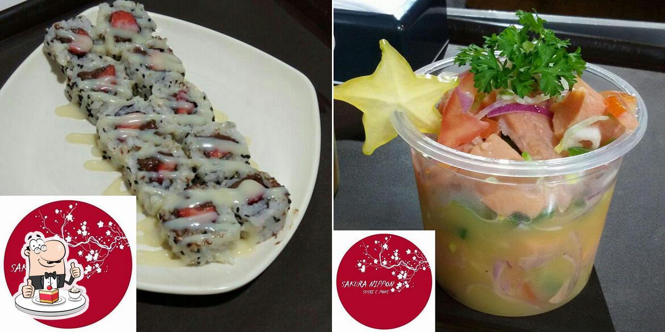 Sakura Nippon Sushi e Poke oferece uma escolha de sobremesas