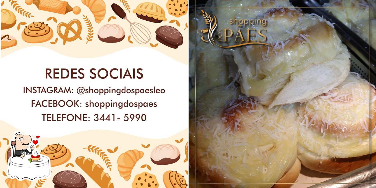 Shopping dos Pães provê uma variedade de pratos doces