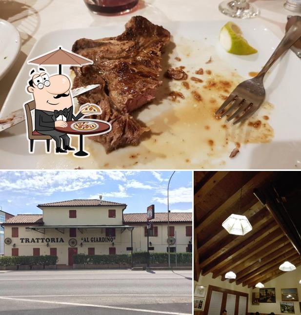 Dai un’occhiata alla foto che raffigura la esterno e la carne di Trattoria Al Giardino